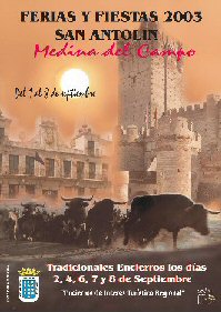 Cartel de las Ferias y Fiestas San Antolin 2003